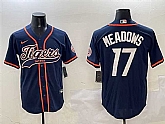 Men's Detroit Tigers #17 Parker Meadows Navy With Patch Cool Base Stitched Jersey,baseball caps,new era cap wholesale,wholesale hats